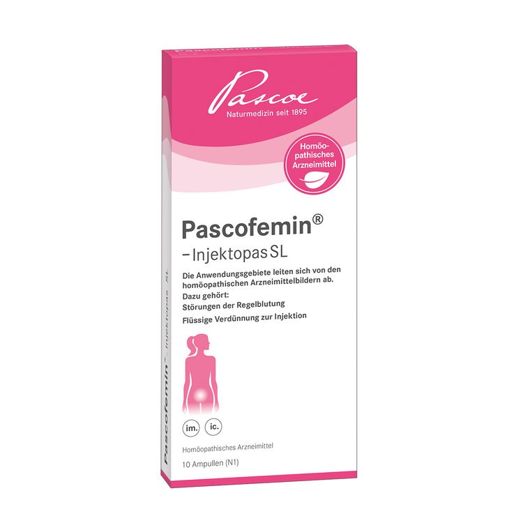 Pascofemin-Injektopas SL 10 x 2 ml Packshot PZN 03692843