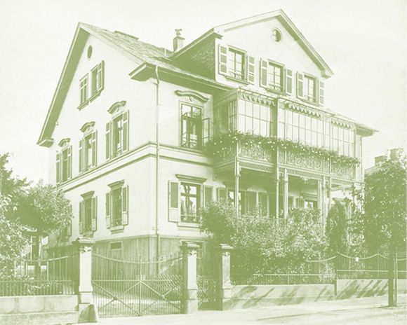Die großbürgerliche Villa der Familie Pascoe in Gießen 1907