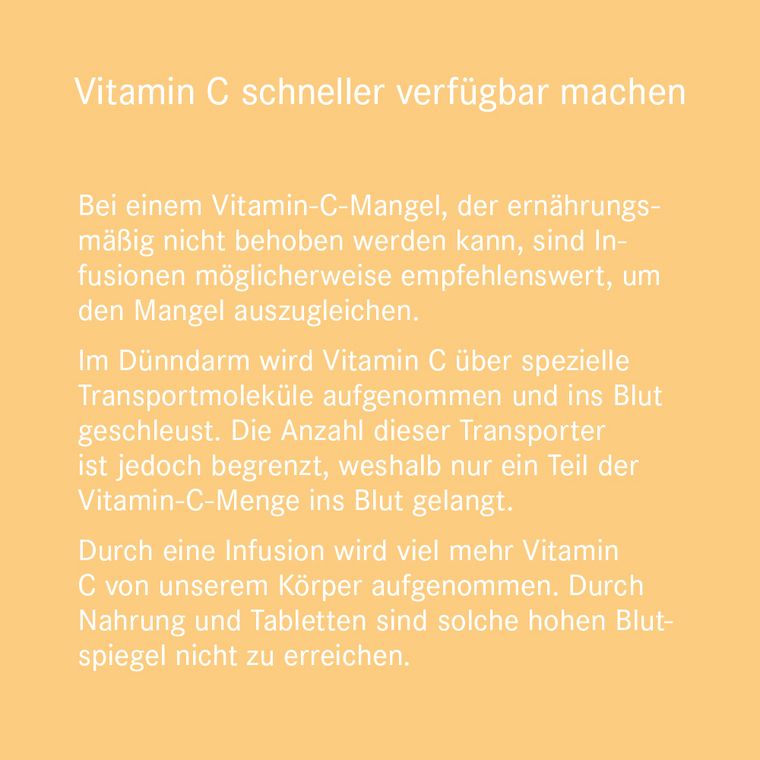 Vitamin C Schneller verfügbar machen
