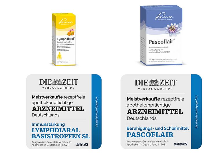 Lymphdiaral Basistropfen und Pascoflair sind meistverkaufte Arzneimittel
