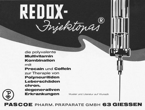 Historische Anzeige Redox-Injektopas
