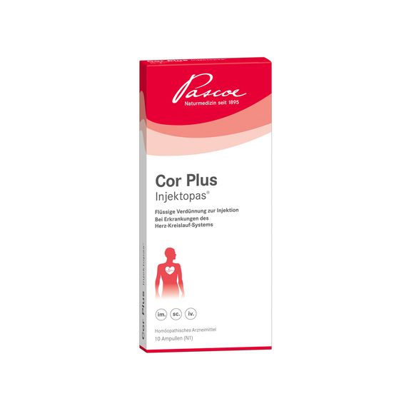 Cor Plus-Injektopas 10 x 2 ml Packshot PZN 00771594