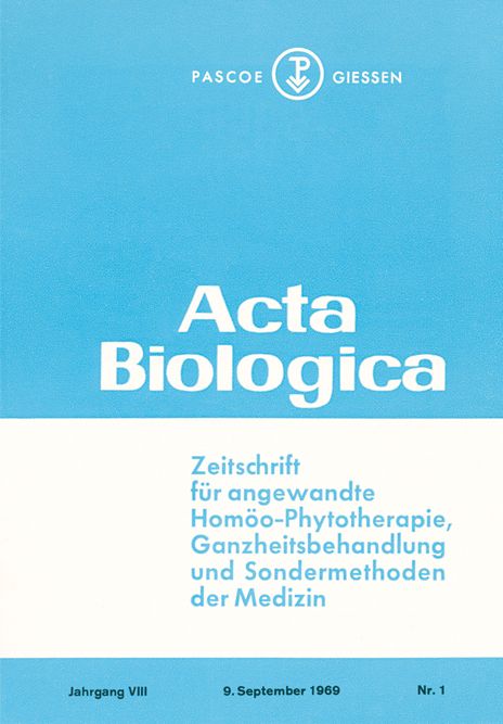 Actabiologica 1969