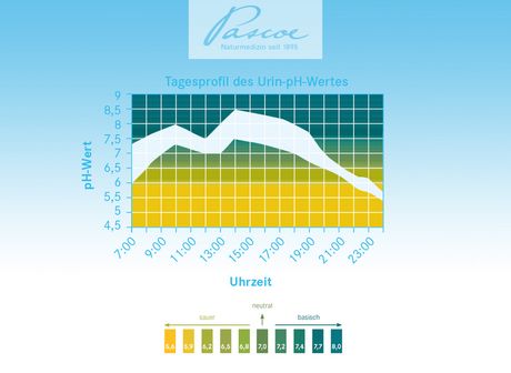Grafik pH-Wert Urin Tagesverlauf 