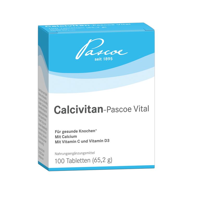 Calcivitan Pascoe Vital 100 Tabletten Packshot PZN 01352072