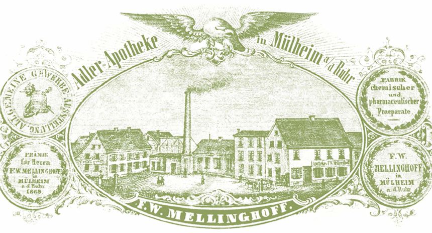 Die Mellinghoff’sche Adler-Apotheke in Mülheim an der Ruhr