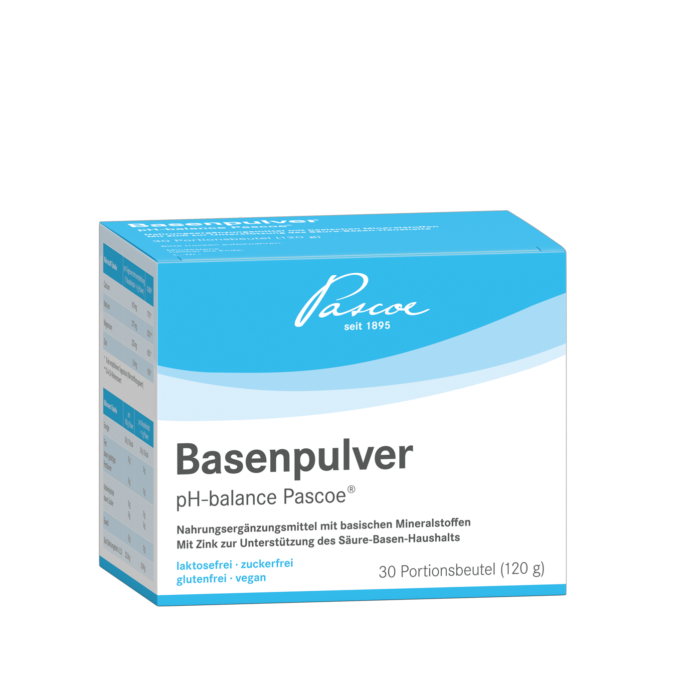 Basenpulver pH-balance Pascoe 30 Beutel (120 g) Packshot PZN 05462969