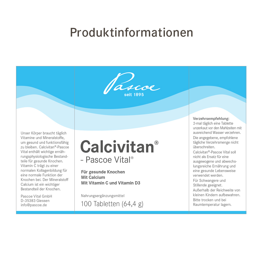 Calcivitan Packshot Produktinformationen