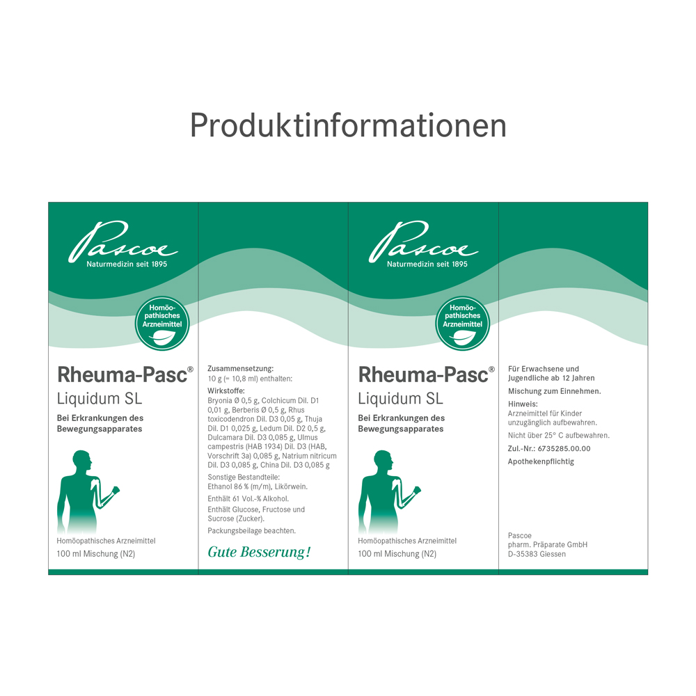 Rheuma Pasc Liquidum 100ml Produktinformationen