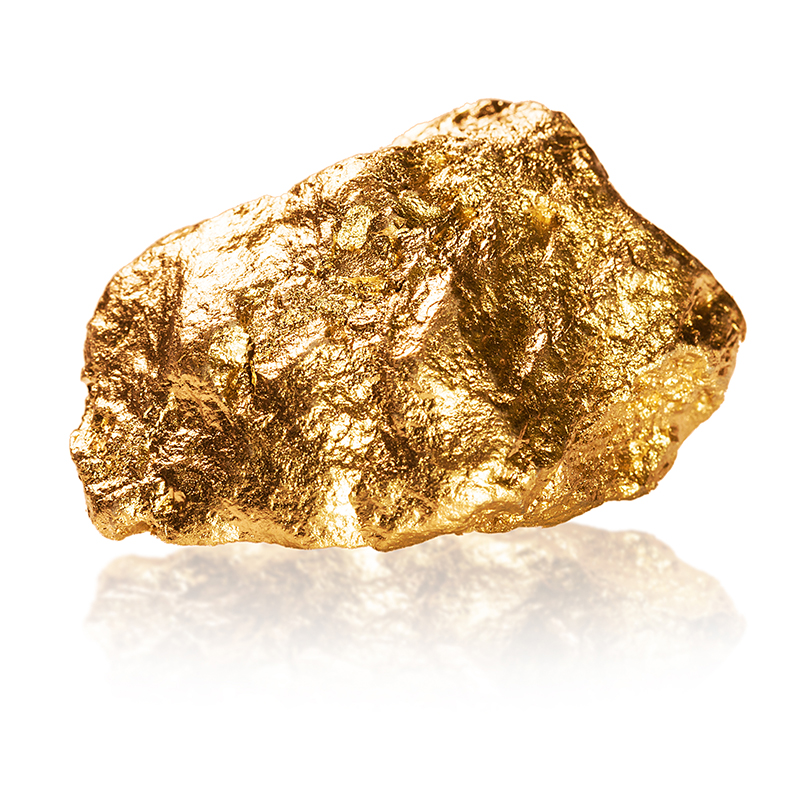 Metallisches Gold - Aurum metallicum